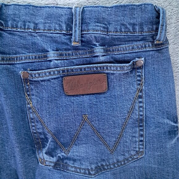 Wrangler Retro Jean Men 39x31, Tag 38x32 Slim Boot Blue Denim Western 77MWZGL - Picture 5 of 13